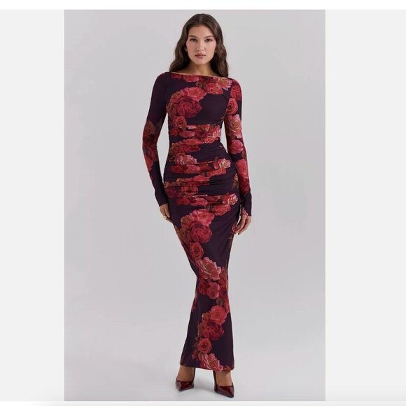 HOUSE OF CB 'Lanetta' Romantic Floral Maxi Dress‎ NWOT size XS - Picture 12 of 12